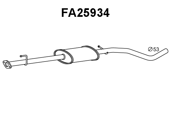 Front Muffler (FA25934)