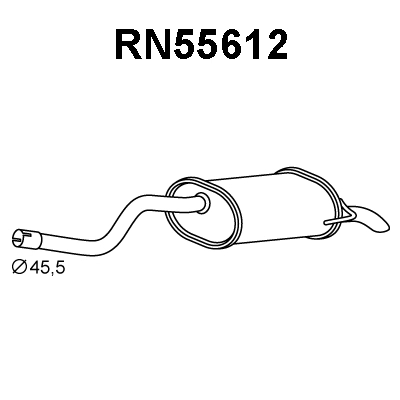 Rear Muffler (RN55612)