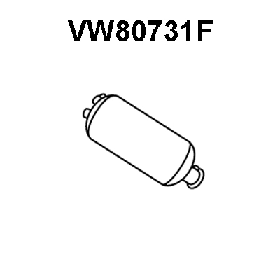 Soot/Particulate Filter, exhaust system (VW80731F)