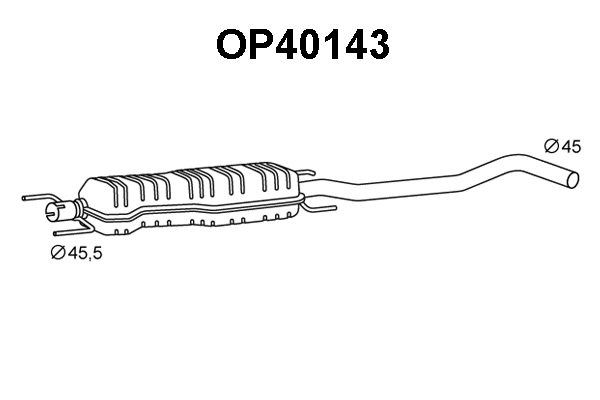 Front Muffler (OP40143)