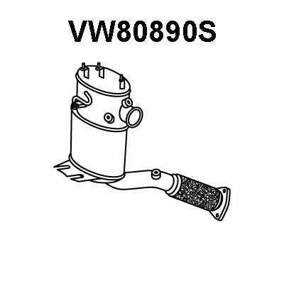 Soot/Particulate Filter, exhaust system (VW80890S)