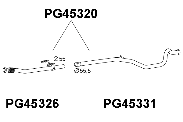 Exhaust Pipe (PG45320)