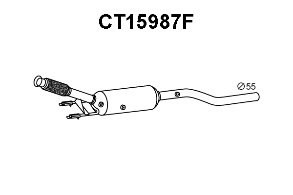 Soot/Particulate Filter, exhaust system (CT15987F)