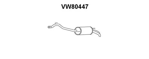 Rear Muffler (VW80447)