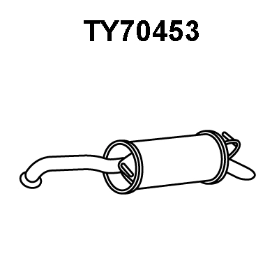 Rear Muffler (TY70453)