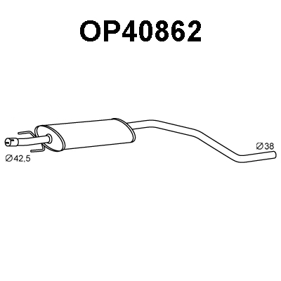 Front Muffler (OP40862)