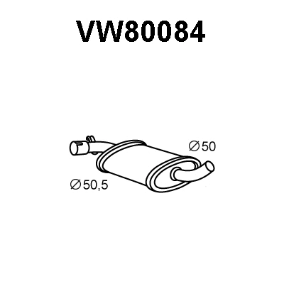 Centre Muffler (VW80084)