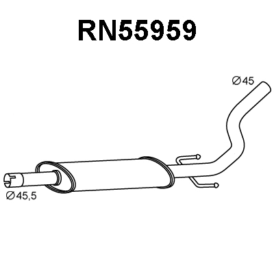 Front Muffler (RN55959)