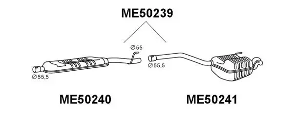 Rear Muffler (ME50239)