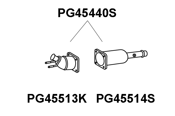 Soot/Particulate Filter, exhaust system (PG45440S)