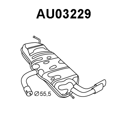 Rear Muffler (AU03229)