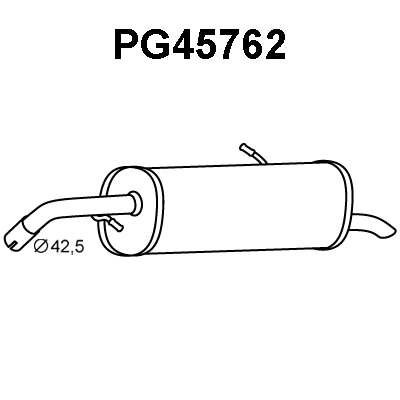 Rear Muffler (PG45762)
