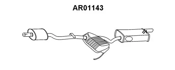 Rear Muffler (AR01143)