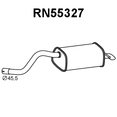 Rear Muffler (RN55327)