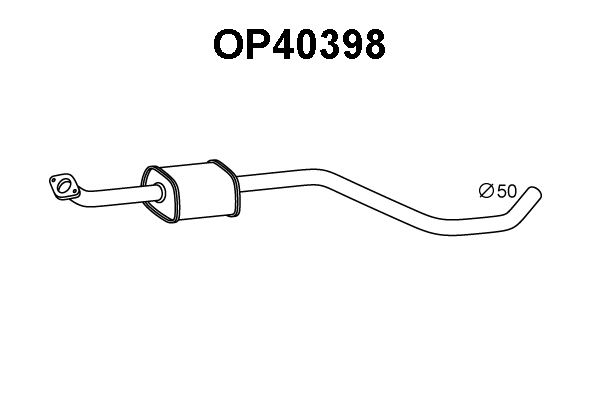 Front Muffler (OP40398)