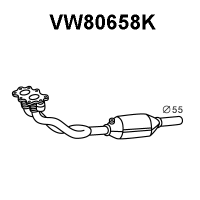 Catalytic Converter (VW80658K)