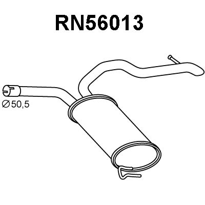 Rear Muffler (RN56013)