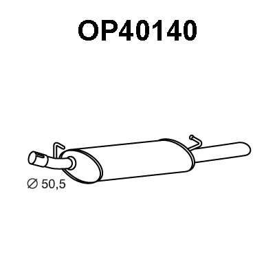 Rear Muffler (OP40140)
