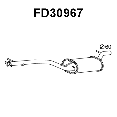 Rear Muffler (FD30967)