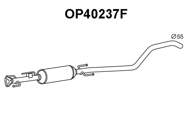 Soot/Particulate Filter, exhaust system (OP40237F)