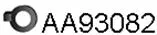 Rubber Strip, exhaust system (AA93082)