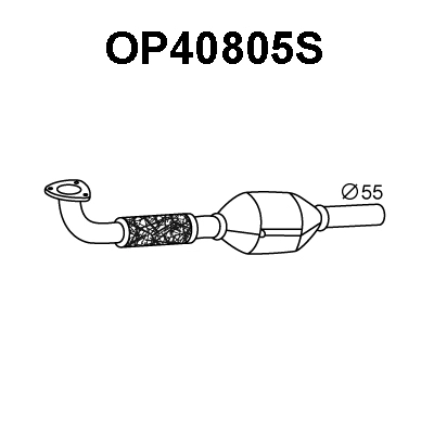 Soot/Particulate Filter, exhaust system (OP40805S)