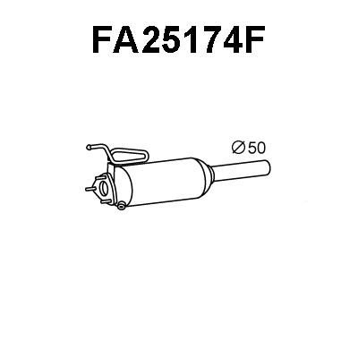 Soot/Particulate Filter, exhaust system (FA25174F)