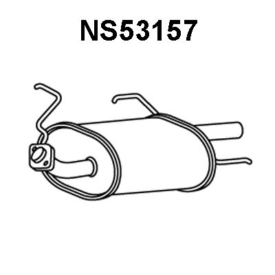 Rear Muffler (NS53157)