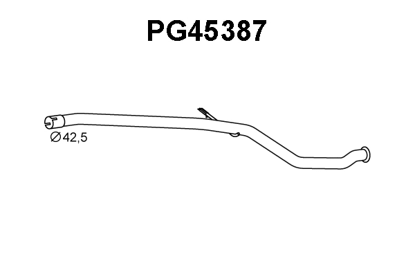Repair Pipe, catalytic converter (PG45387)