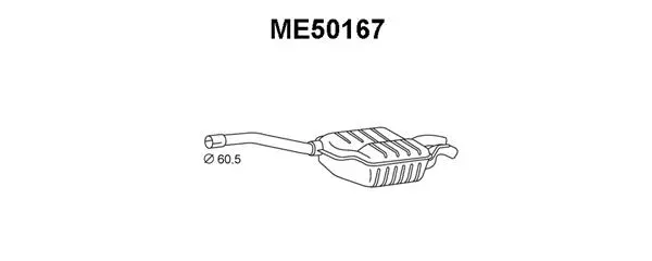 Rear Muffler (ME50167)