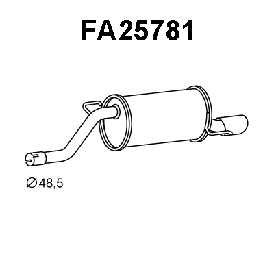 Rear Muffler (FA25781)