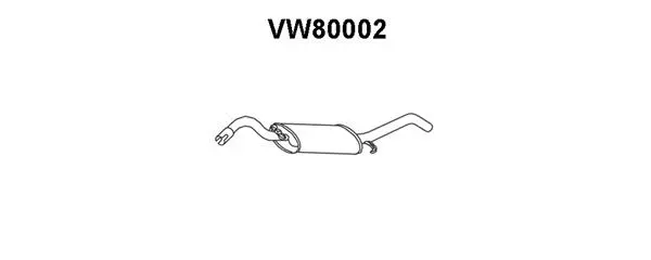 Rear Muffler (VW80002)
