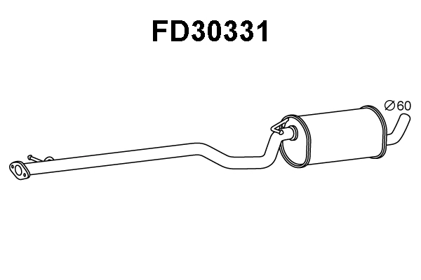 Centre Muffler (FD30331)