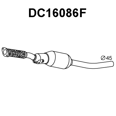 Soot/Particulate Filter, exhaust system (DC16086F)