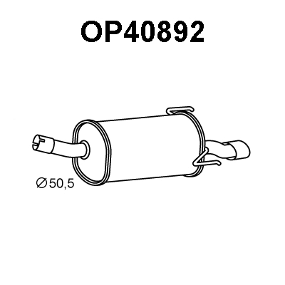 Rear Muffler (OP40892)
