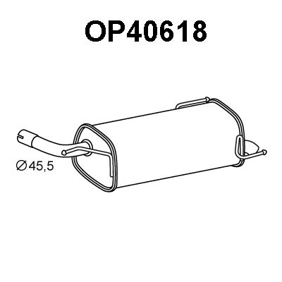 Rear Muffler (OP40618)