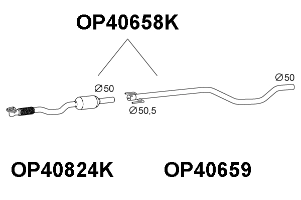Catalytic Converter (OP40658K)