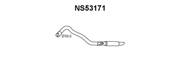 Rear Muffler (NS53171)