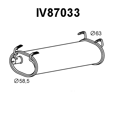 Rear Muffler (IV87033)