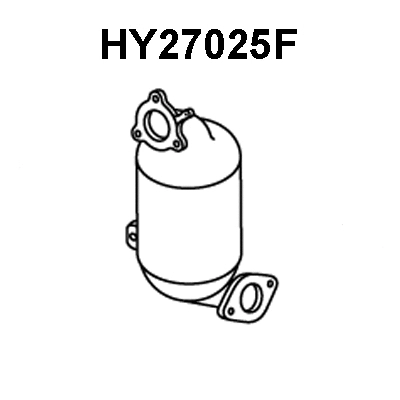 Soot/Particulate Filter, exhaust system (HY27025F)