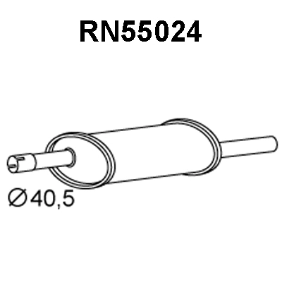 Rear Muffler (RN55024)