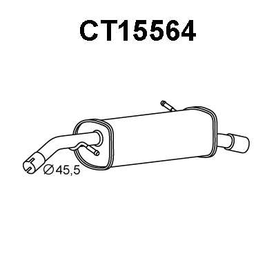 Rear Muffler (CT15564)