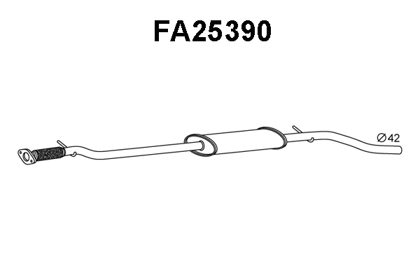 Centre Muffler (FA25390)