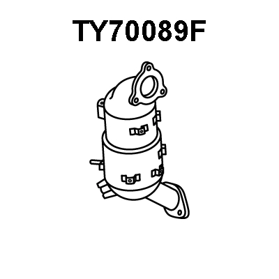 Soot/Particulate Filter, exhaust system (TY70089F)