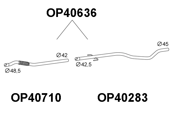 Exhaust Pipe (OP40636)