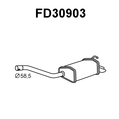 Rear Muffler (FD30903)