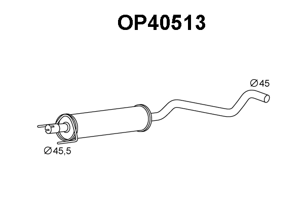 Centre Muffler (OP40513)
