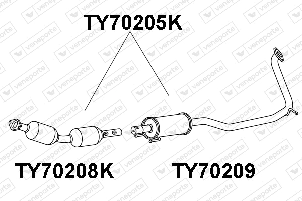 Catalytic Converter (TY70205K)
