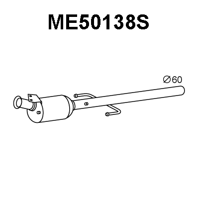 Soot/Particulate Filter, exhaust system (ME50138S)
