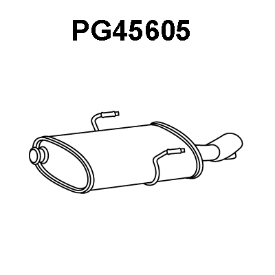Rear Muffler (PG45605)